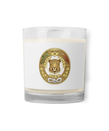 Glass jar soy wax candle