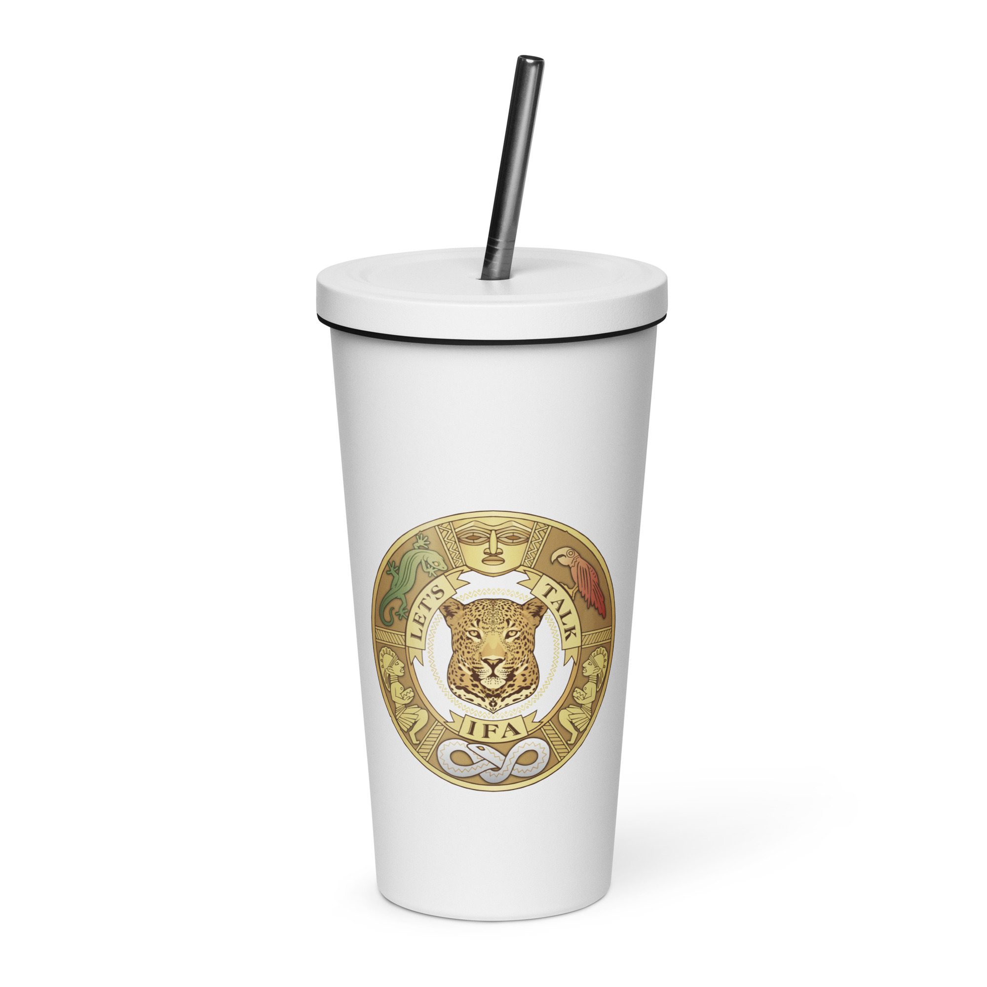 Insulated tumbler with a straw - Image 2