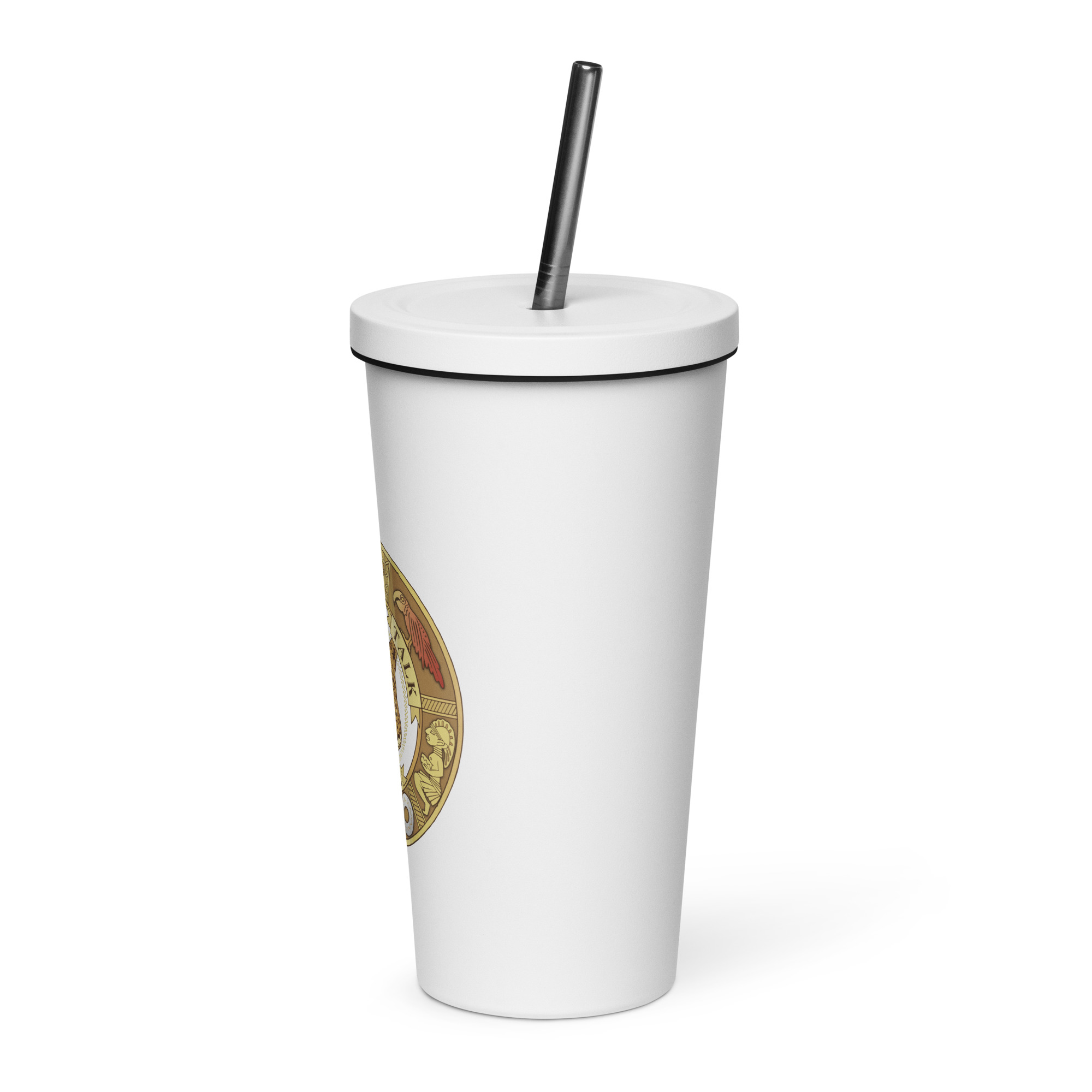 Insulated tumbler with a straw - Image 3