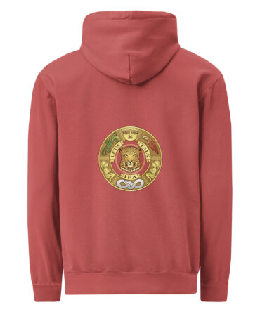 Unisex garment-dyed hoodie