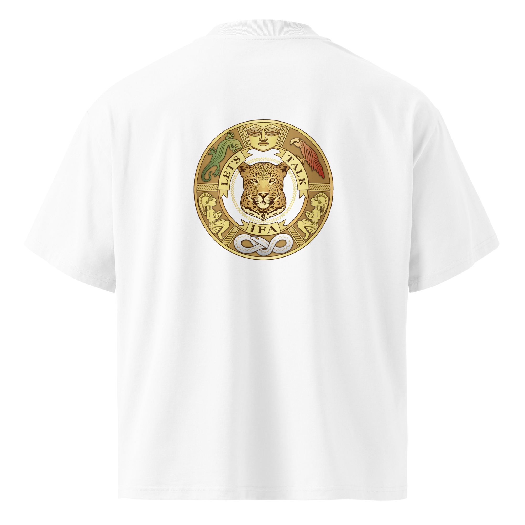 Unisex organic oversized high neck t-shirt - Image 2