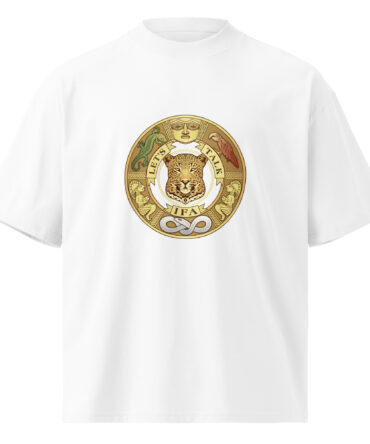 Unisex organic oversized high neck t-shirt