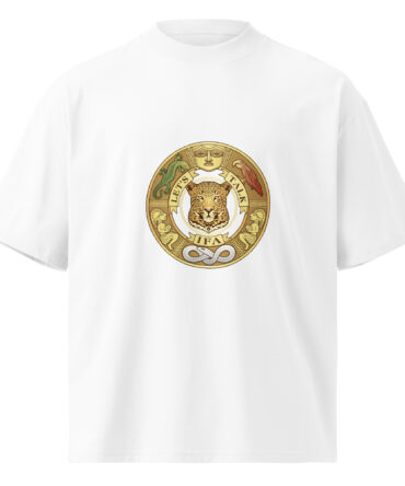 Unisex organic oversized high neck t-shirt