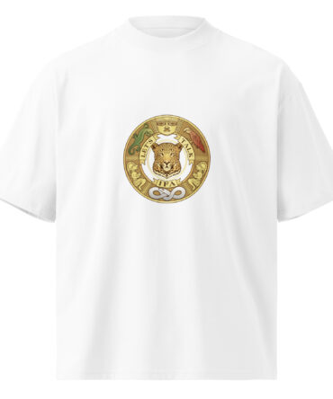 Unisex organic oversized high neck t-shirt