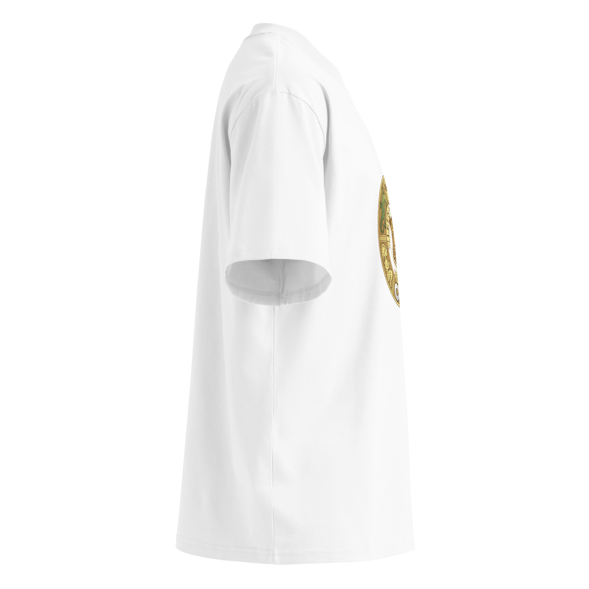 Unisex organic oversized high neck t-shirt - Image 3