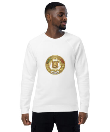 Unisex organic raglan sweatshirt
